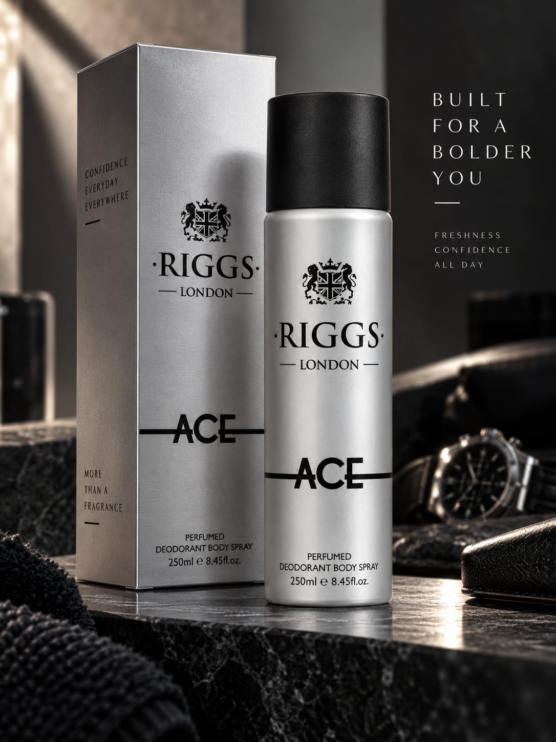 Riggs London ACE Perfumed Deodorant Body Spray 250ml
