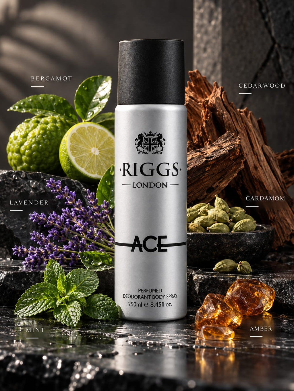 Riggs London ACE Perfumed Deodorant Body Spray 250ml