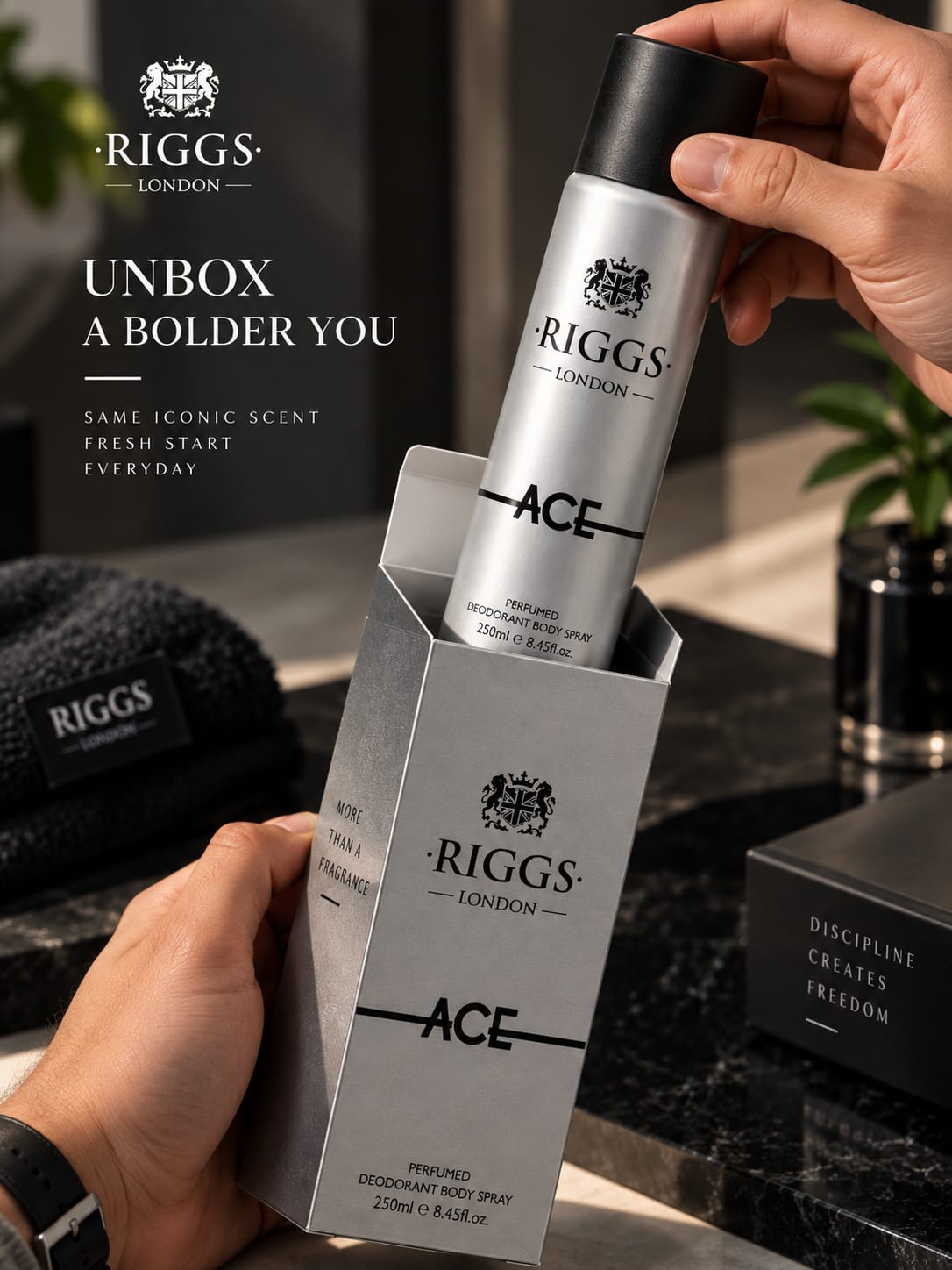 Riggs London ACE Perfumed Deodorant Body Spray 250ml