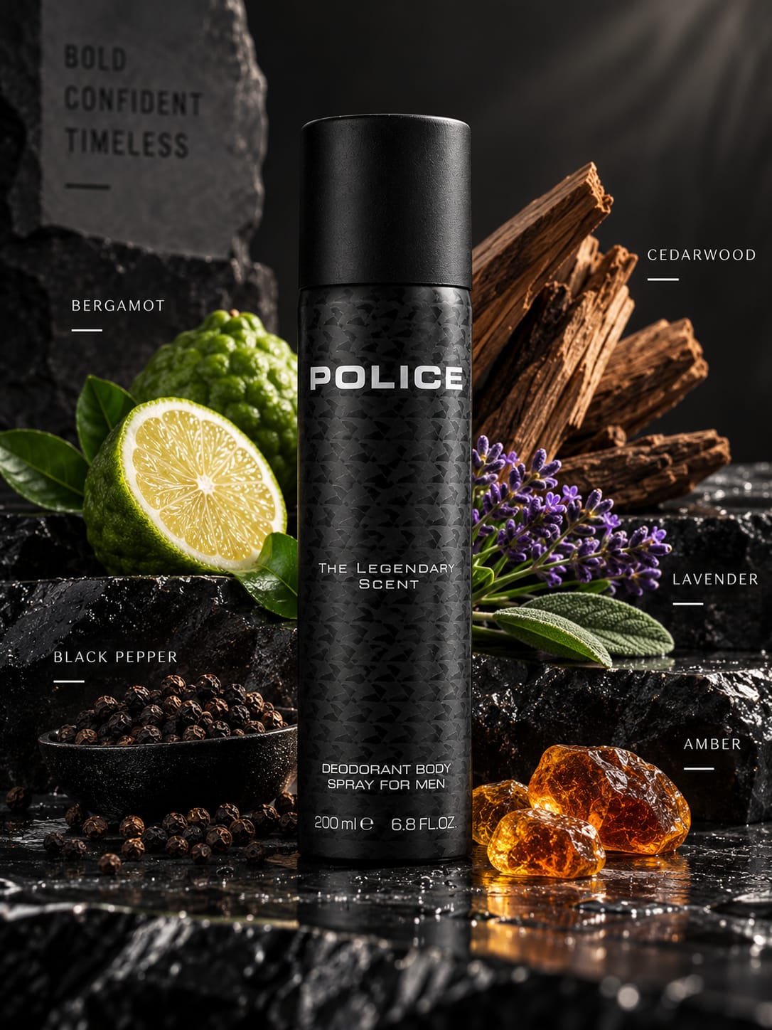 Police The Legendary Scent Deodorant Body Spray for Men – 200ml