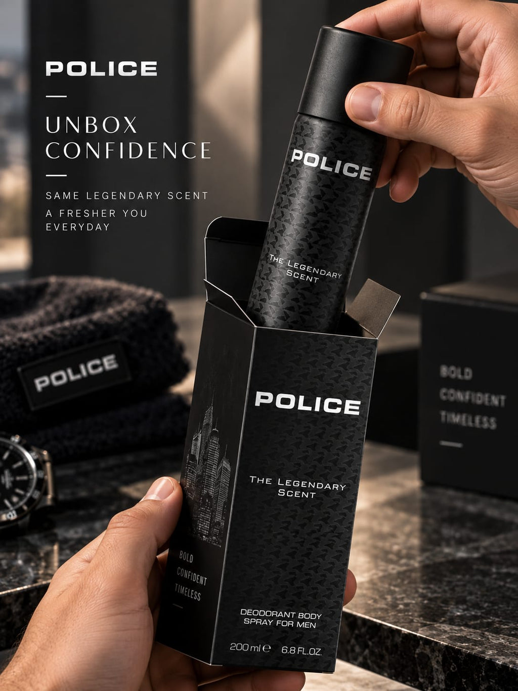 Police The Legendary Scent Deodorant Body Spray for Men – 200ml