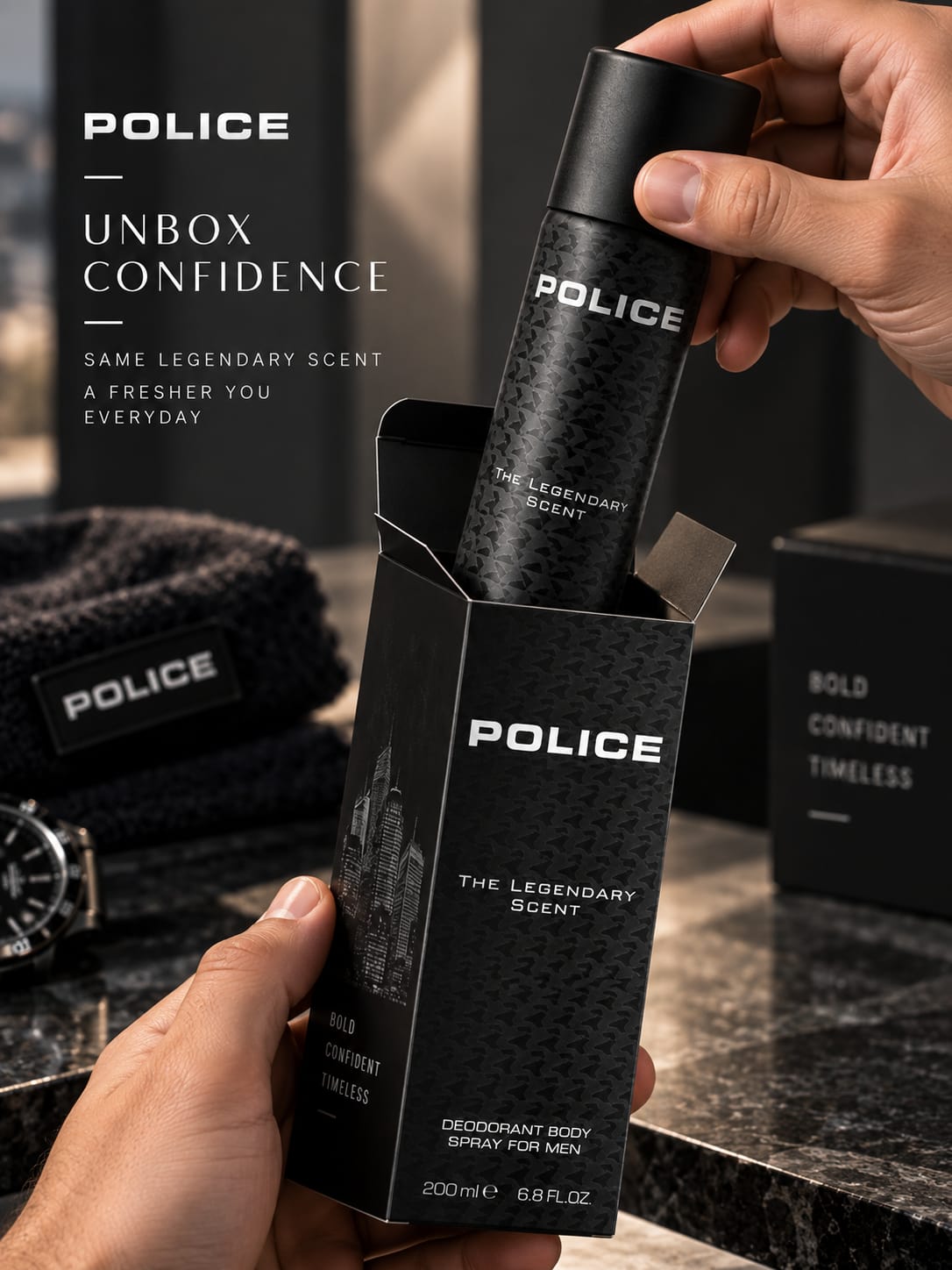 Police The Legendary Scent Deodorant Body Spray for Men – 200ml