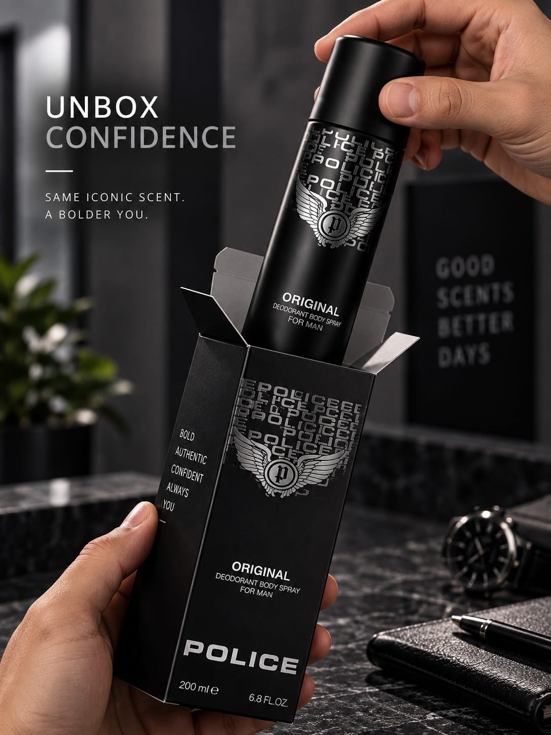 Police Original Deodorant Body Spray for Men 200ml