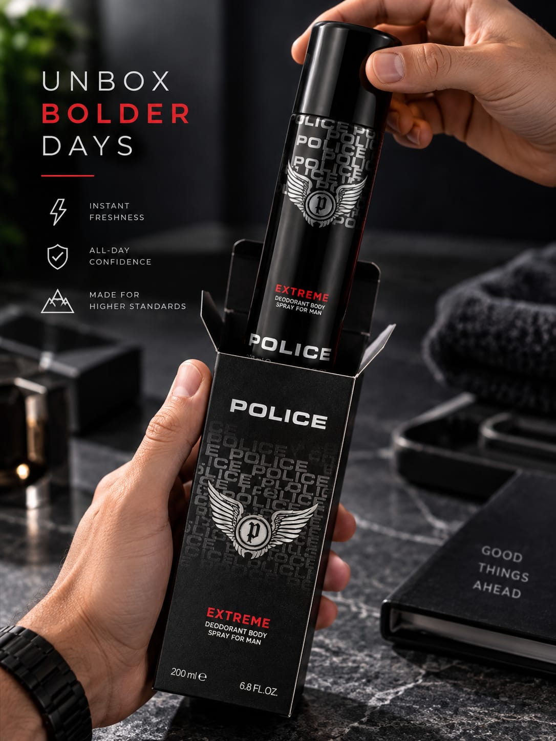 Police Extreme Deodorant Body Spray for Men 200ml