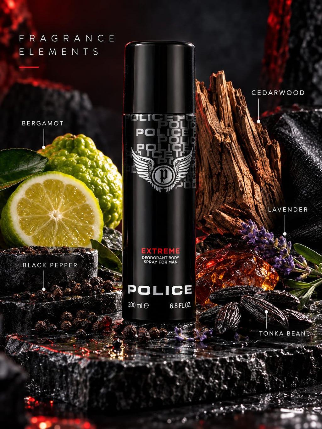 Police Extreme Deodorant Body Spray for Men 200ml
