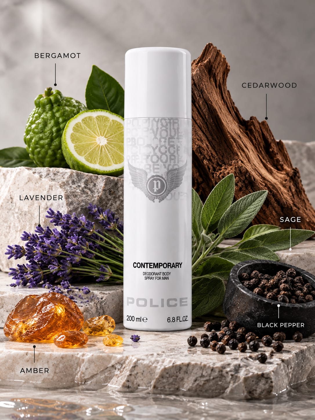 Police Contemporary Deodorant Spray for Men – 200ml