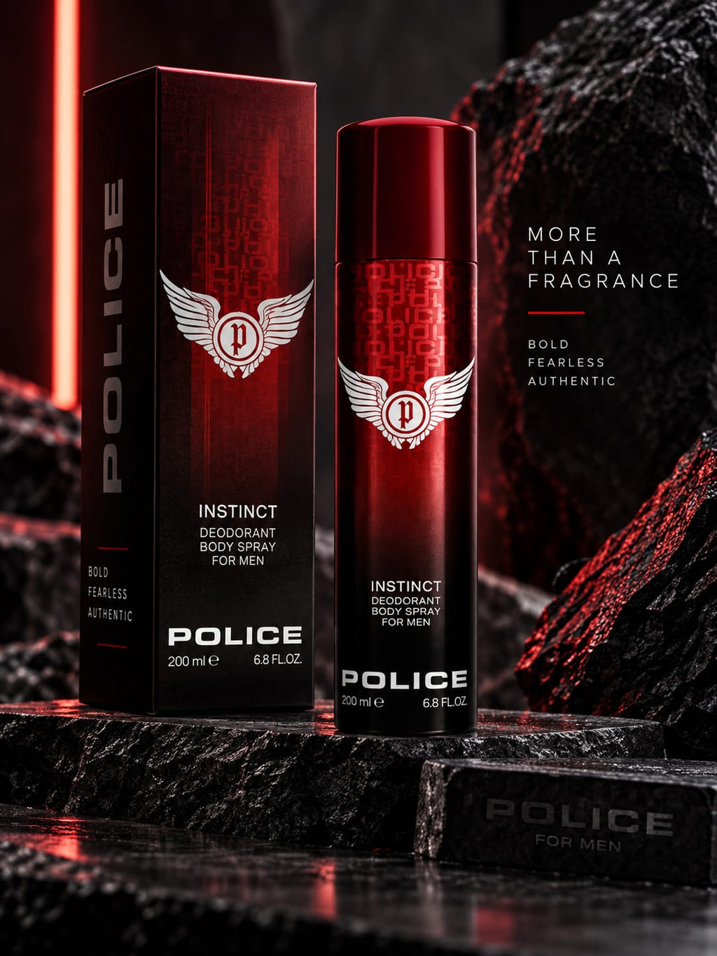 Police Instinct Deodorant Body Spray for Men 200ml
