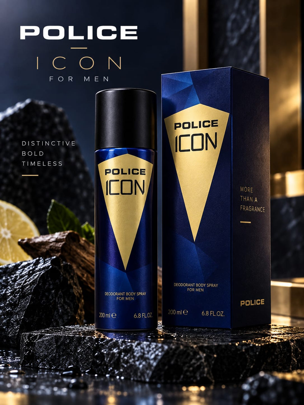 Police Icon Deodorant Body Spray for Men 200ml