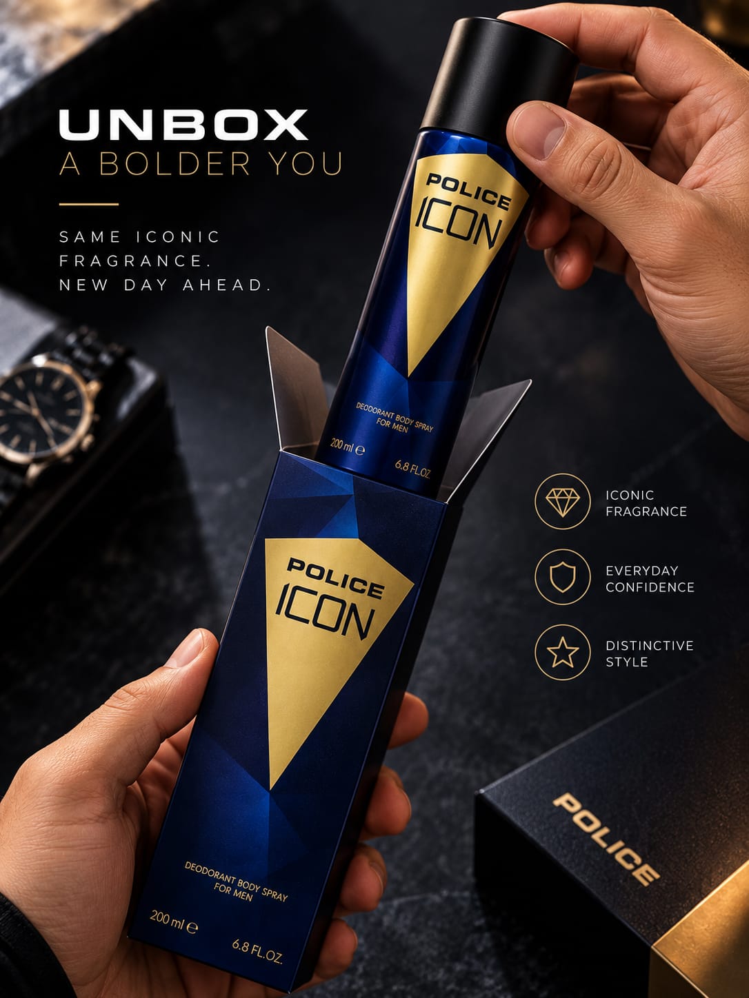 Police Icon Deodorant Body Spray for Men 200ml