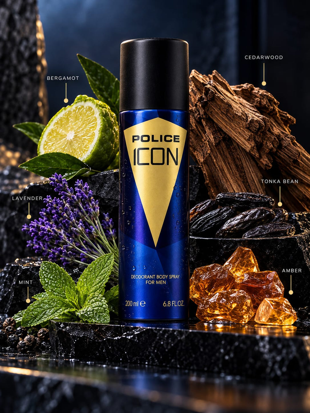 Police Icon Deodorant Body Spray for Men 200ml