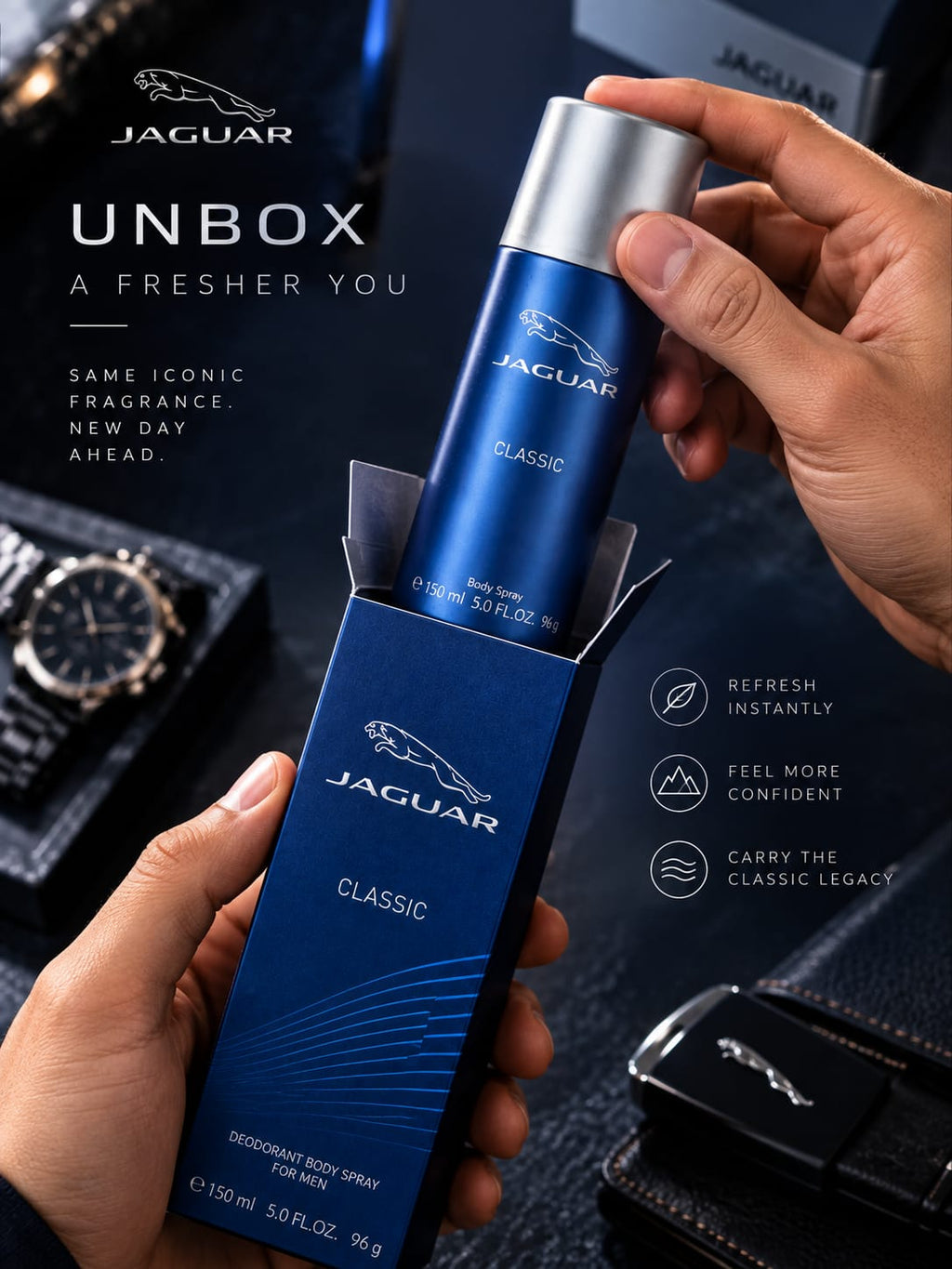 Jaguar Classic Body Spray for Men 150 ml