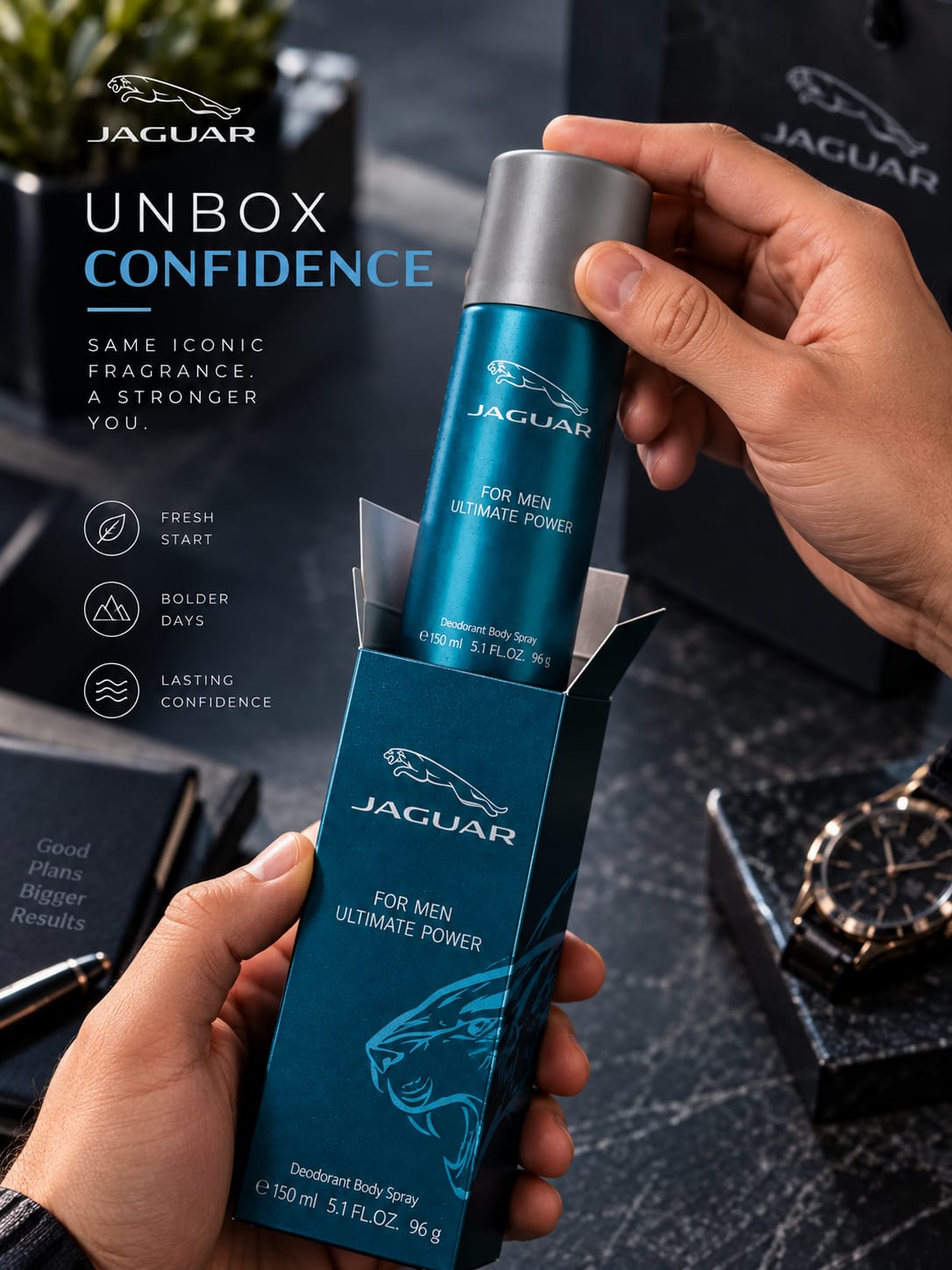 Jaguar Ultimate Power Deodorant Body Spray for Men – 150ml
