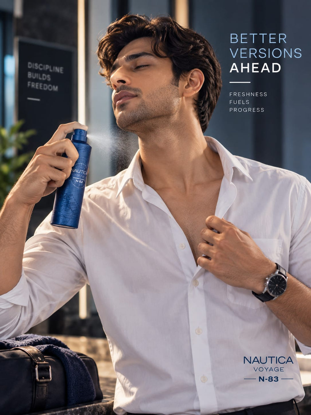 Nautica Voyage N-83 Deodorant Body Spray for Men – 6 oz / 170 g