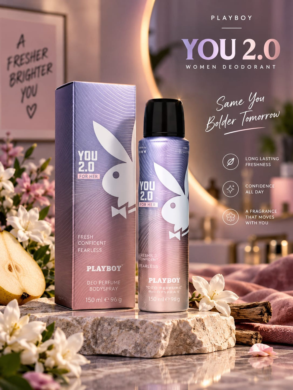 Playboy You 2.0 For Her Deodorant Body Spray 150 ml