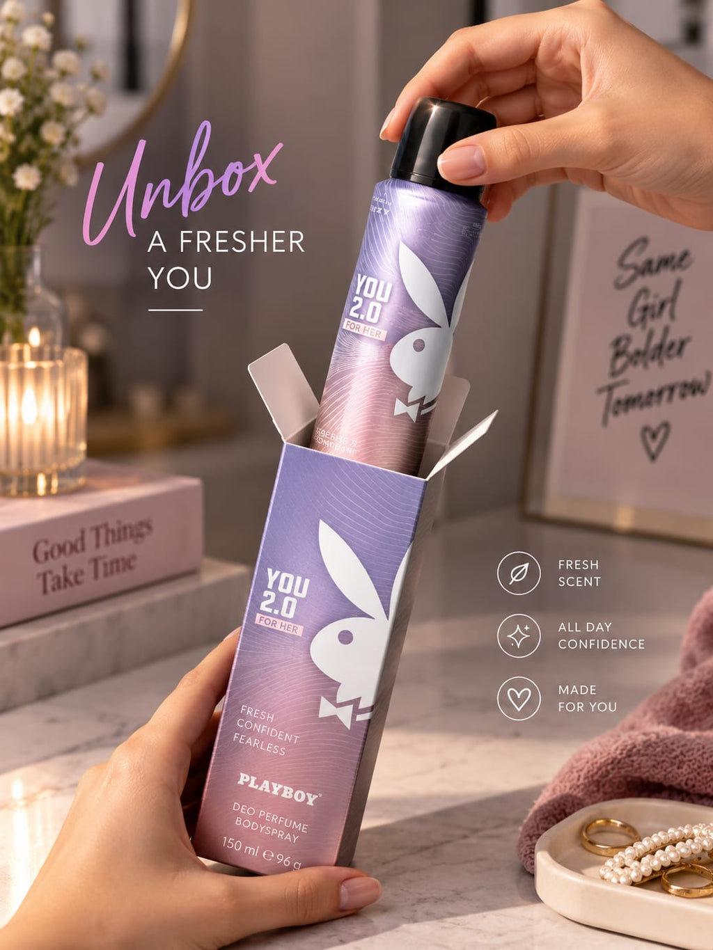 Playboy You 2.0 For Her Deodorant Body Spray 150 ml