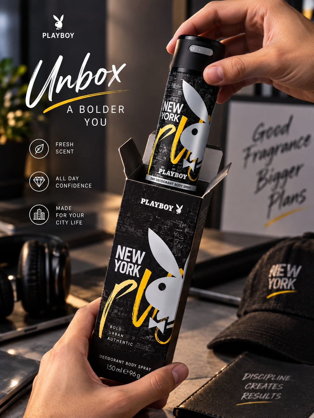 Playboy New York Deodorant Body Spray 150ml