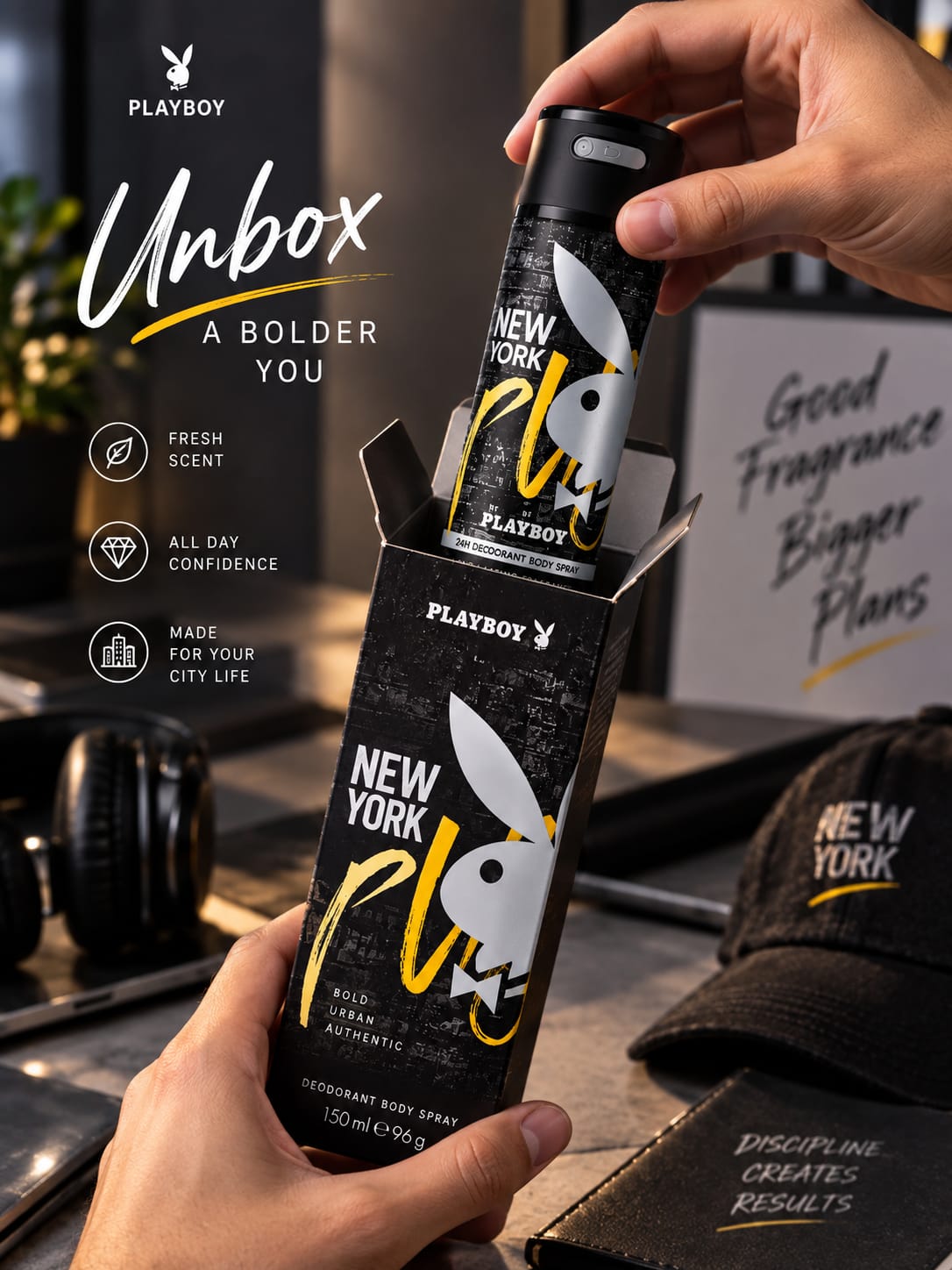 Playboy New York Deodorant Body Spray 150ml