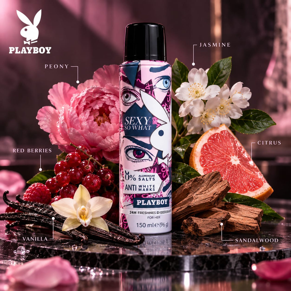 Playboy Sexy So What Deodorant Body Spray for Women 150ml
