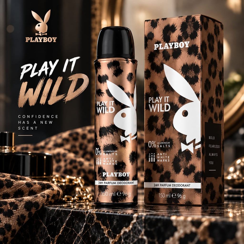 Playboy Play It Wild 24H Parfum Deodorant Spray 150ml