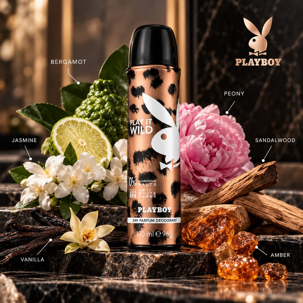 Playboy Play It Wild 24H Parfum Deodorant Spray 150ml