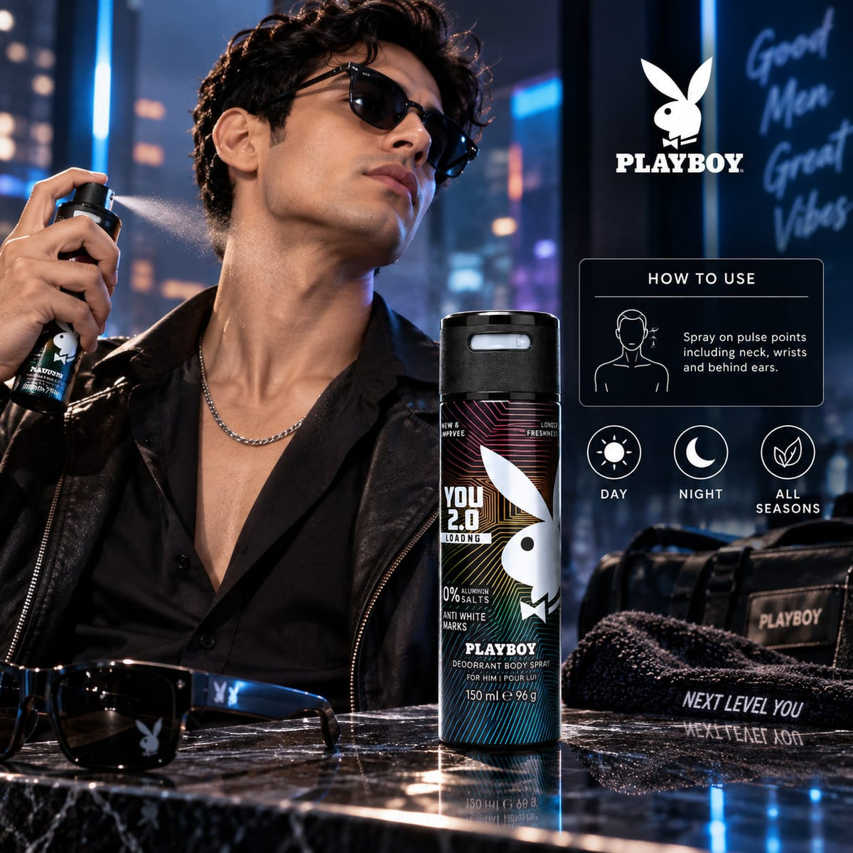 Playboy You 2.0 Loading Deodorant Body Spray for Him 150ml