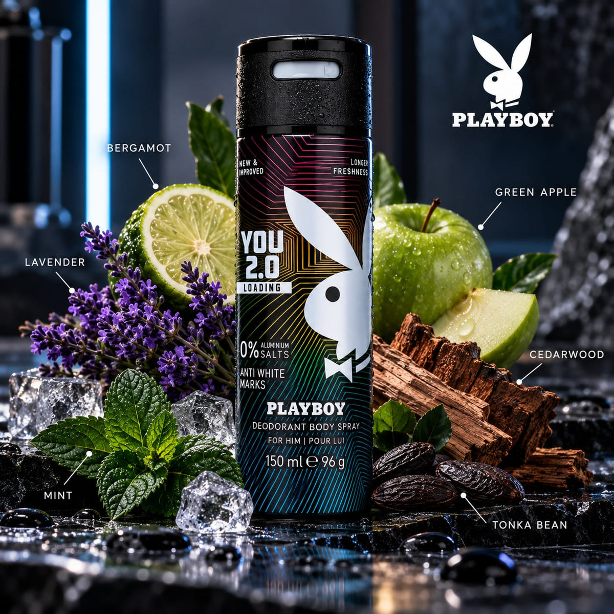 Playboy You 2.0 Loading Deodorant Body Spray for Him 150ml