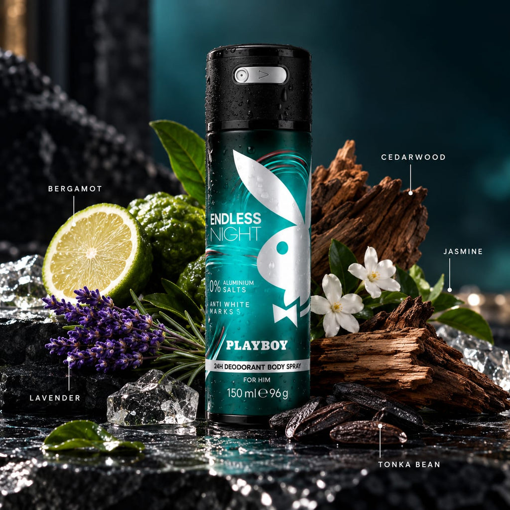 Playboy Endless Night Deodorant Body Spray for Him – 150ml