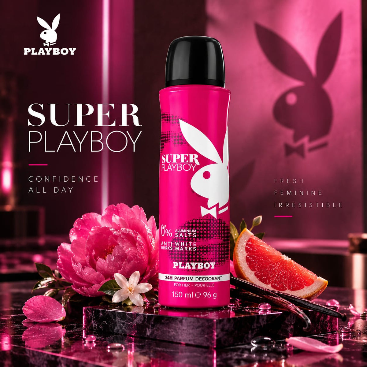 Playboy Super Playboy Women’s Parfum Deodorant 150 ml