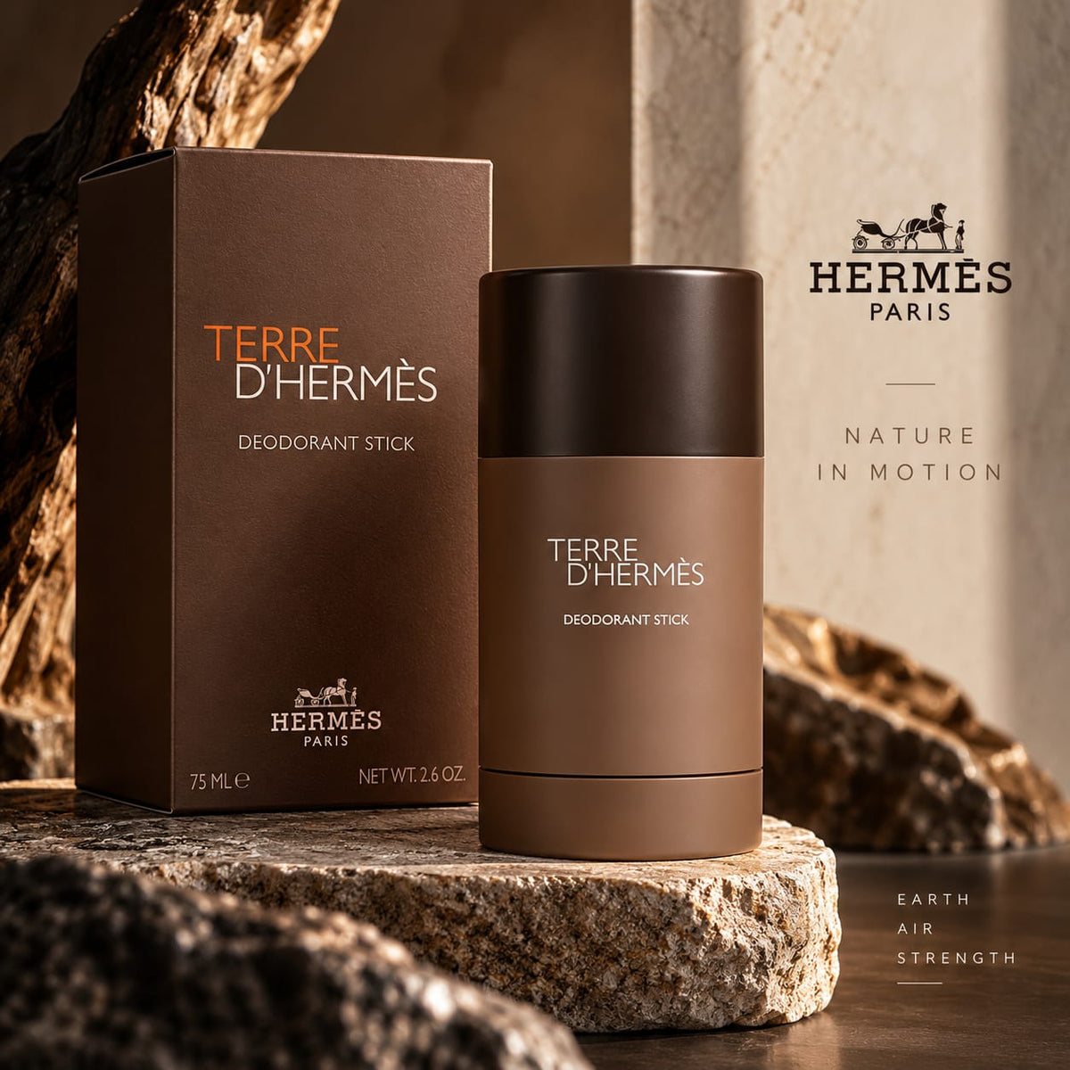 Hermès Terre d’Hermès Deodorant Stick 75ml – Alcohol-Free
