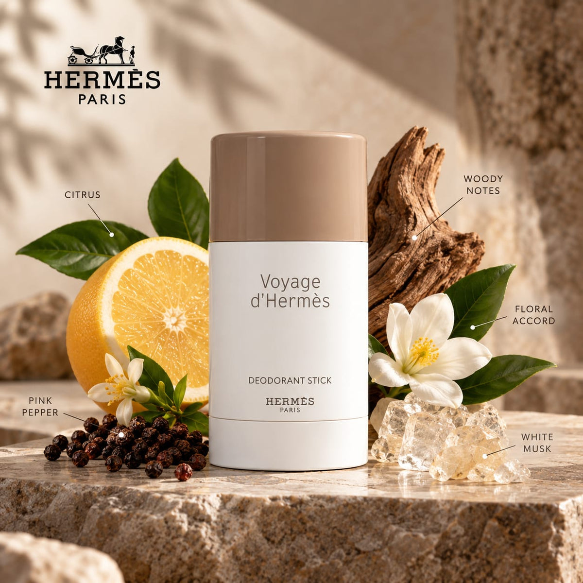 Hermès Voyage d’Hermès Deodorant Stick 75 ml