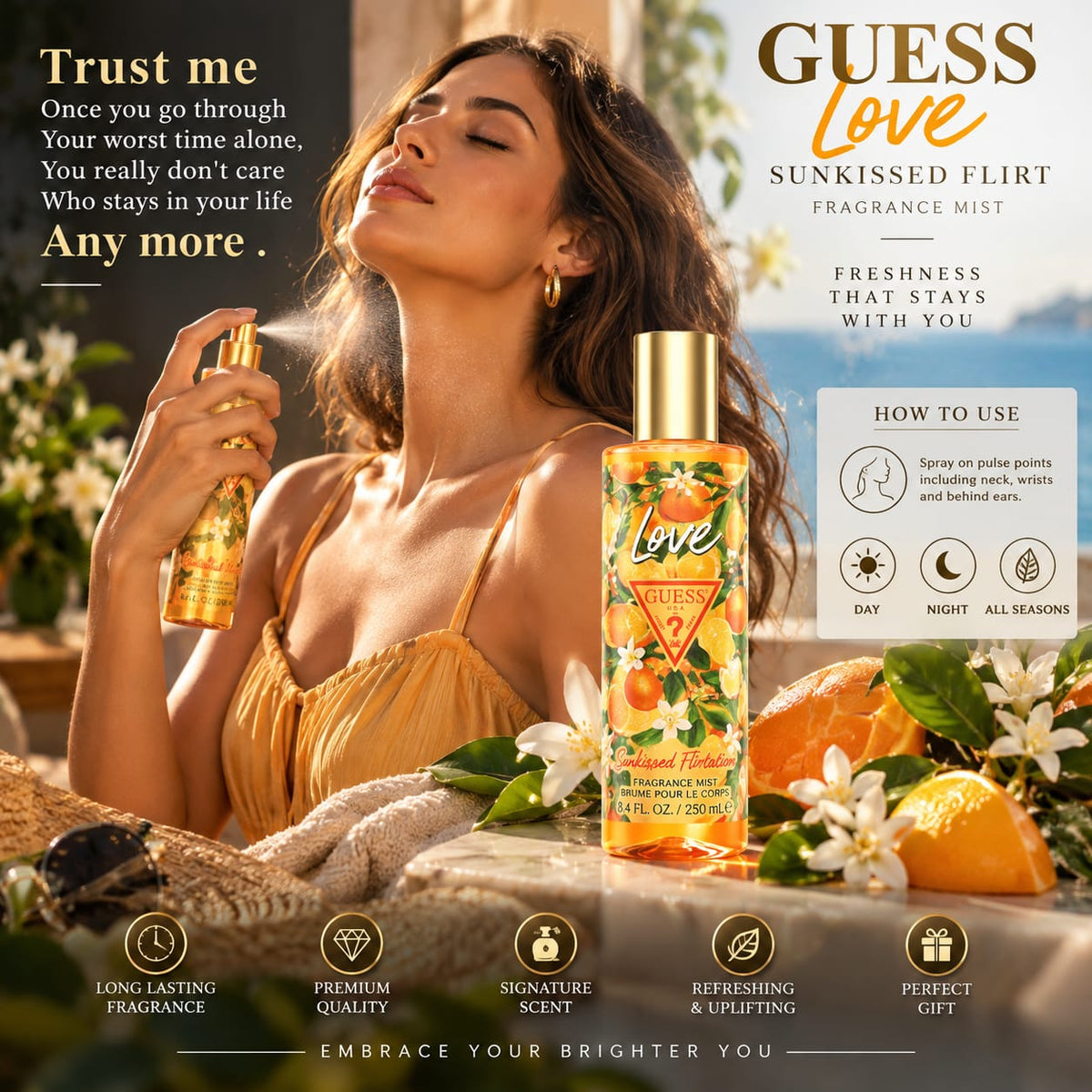GUESS Love Sunkissed Flirt Fragrance Mist 250ml – Sunkissed Flirt
