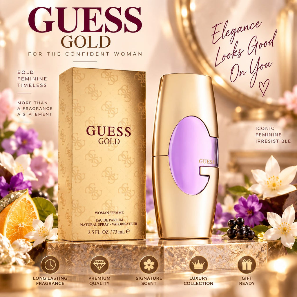 GUESS Gold Eau de Parfum for Women – 75 mL