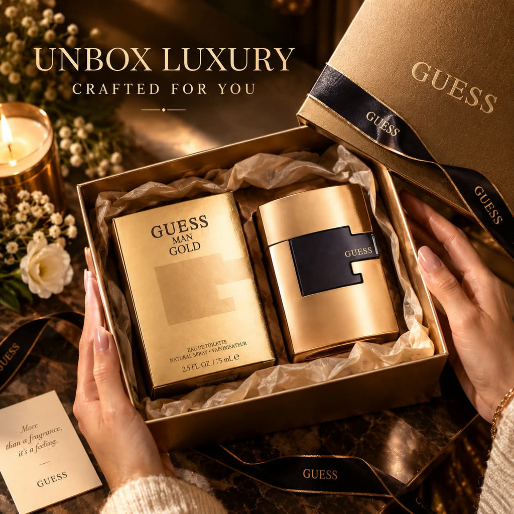 GUESS Man Gold Eau de Toilette for Men – 75 mL
