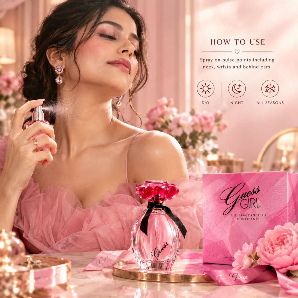 Guess Girl Perfume Gift Set for Women – EDT 100ml + TS 15ml + Body Lotion 200ml