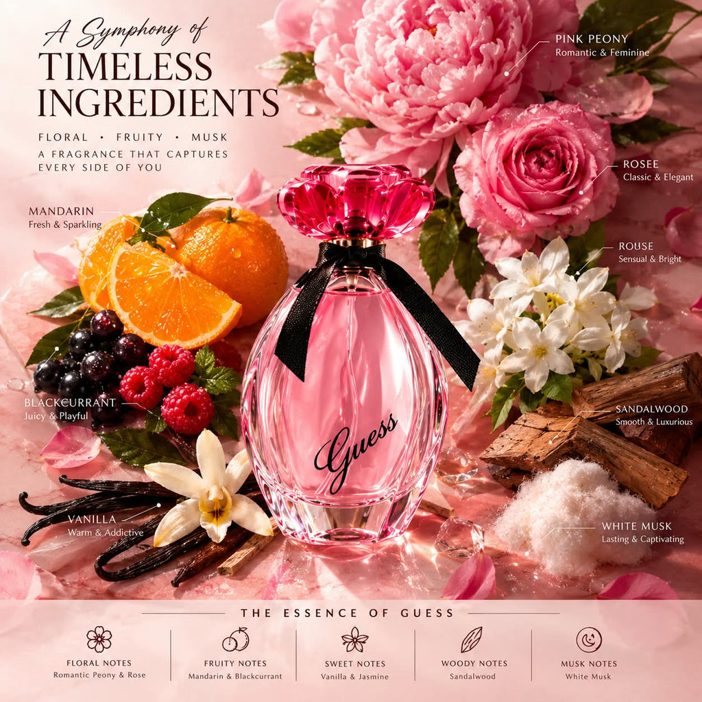 Guess Girl Perfume Gift Set for Women – EDT 100ml + TS 15ml + Body Lotion 200ml