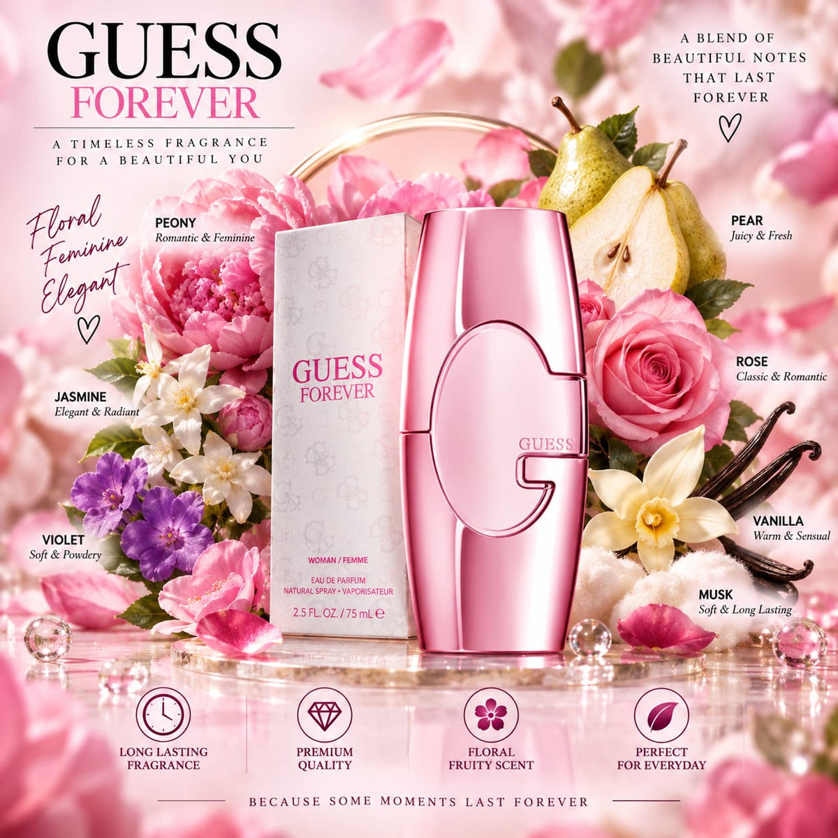 GUESS Forever Eau de Parfum for Women 75ml
