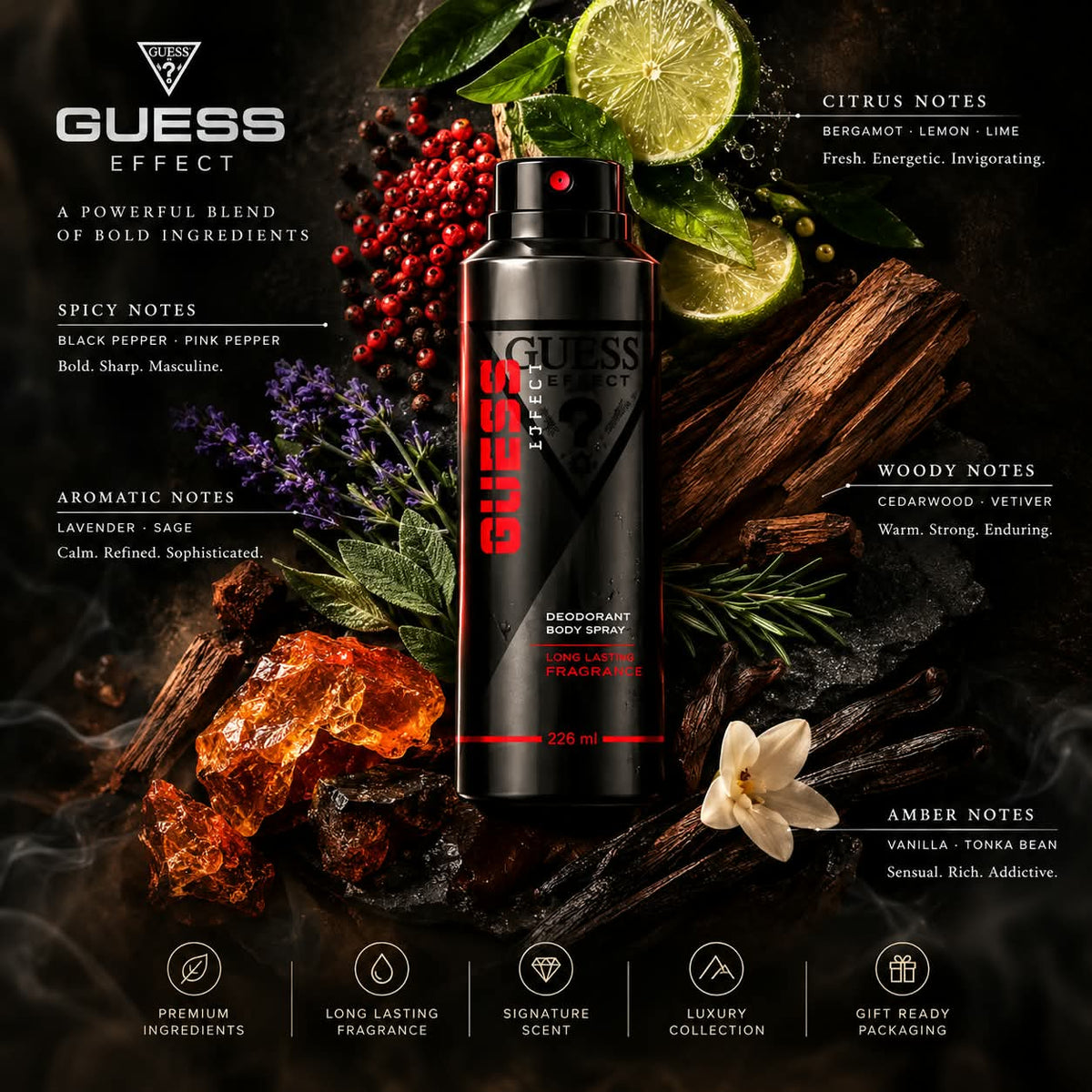 Guess Effect Deodorant Body Spray 226ml