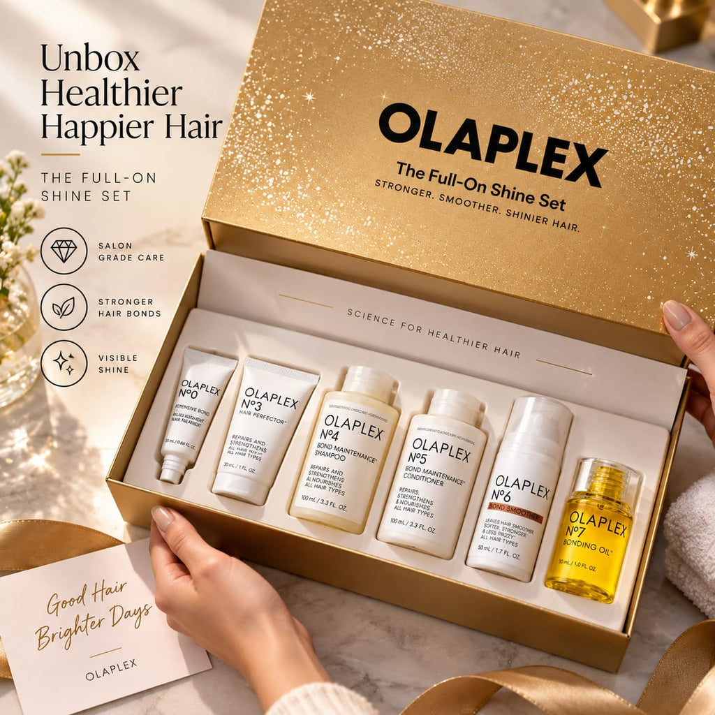 OLAPLEX Full-On Shine Set – Hair Care & Bond Maintenance Set