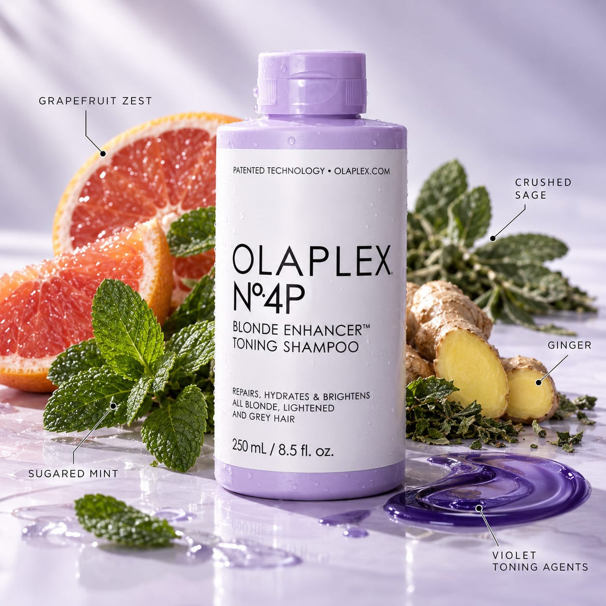 OLAPLEX No.4P Blonde Enhancer Toning Shampoo 250ml