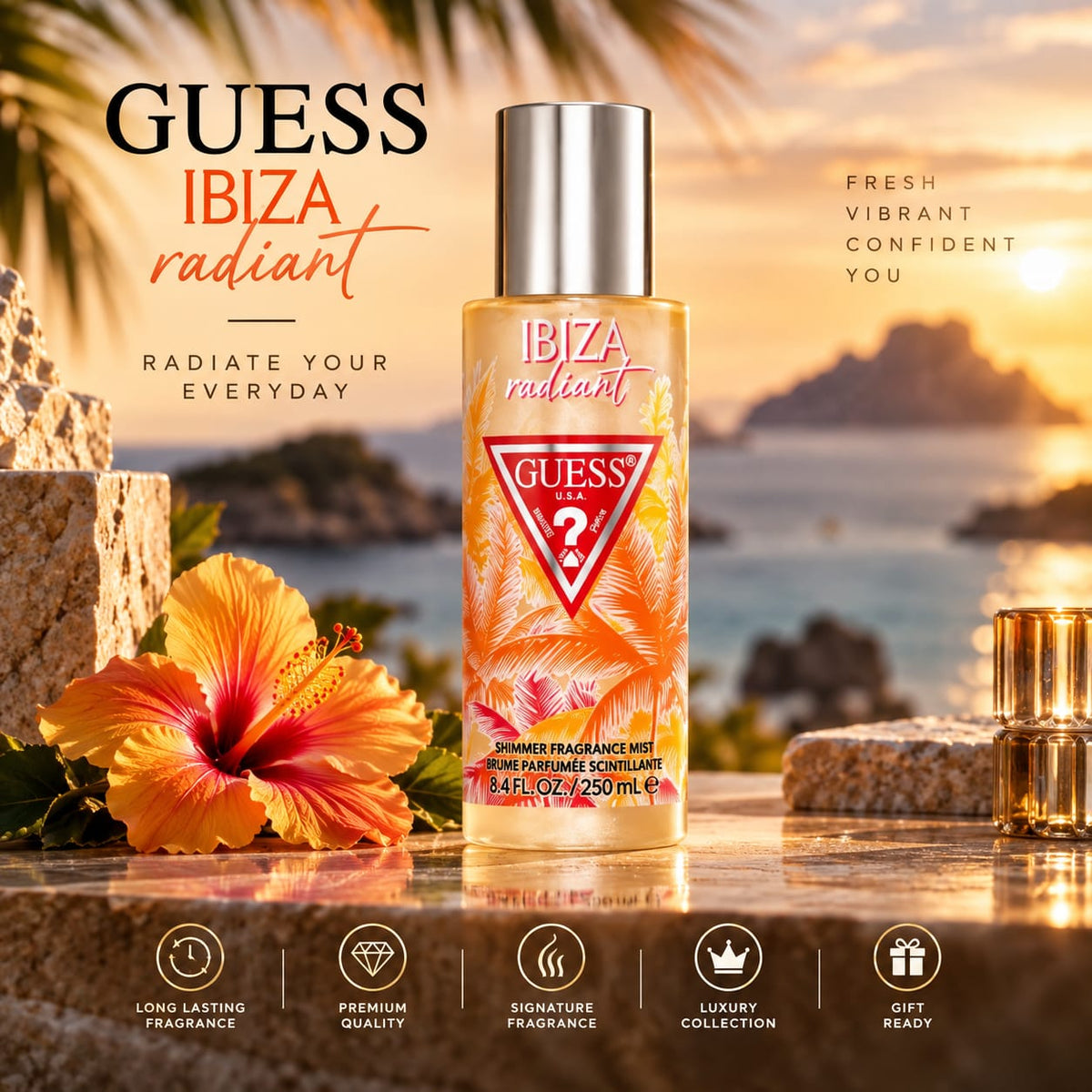 GUESS Ibiza Radiant Shimmer Fragrance Mist 250 ml