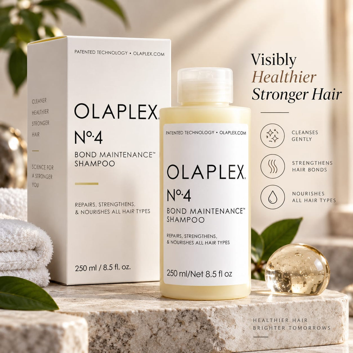 OLAPLEX No.4 Bond Maintenance Shampoo 250ml | Strengthening & Repair Shampoo