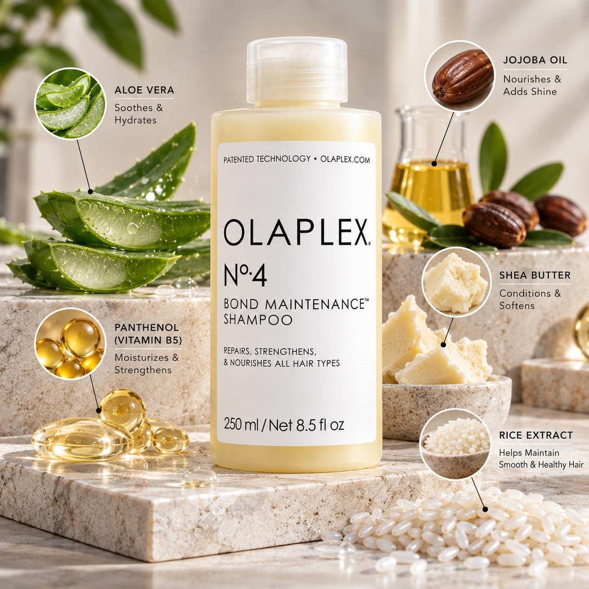 OLAPLEX No.4 Bond Maintenance Shampoo 250ml | Strengthening & Repair Shampoo