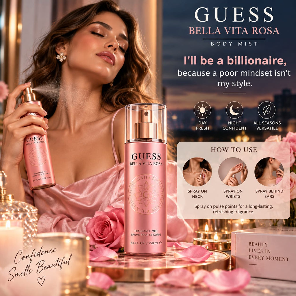 GUESS Bella Vita Rosa Body Mist for Women – 250ml