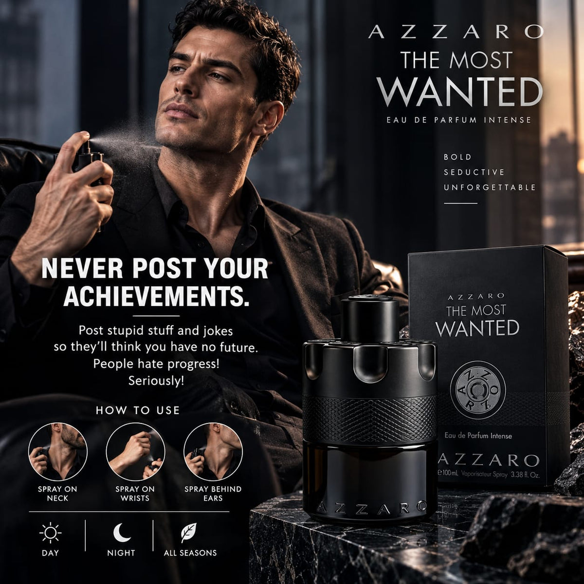 Azzaro The Most Wanted Eau de Parfum Intense 100ml for Men