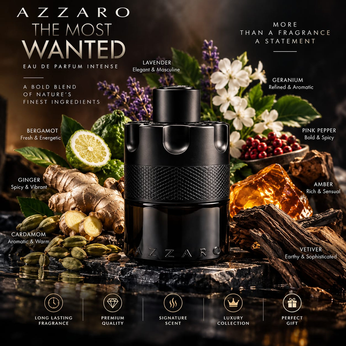 Azzaro The Most Wanted Eau de Parfum Intense 100ml for Men