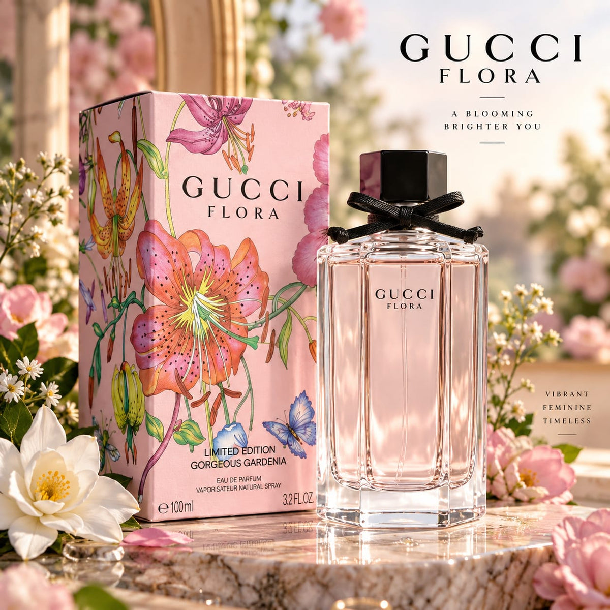 Gucci Flora Gorgeous Gardenia Eau de Parfum 100ml – Limited Edition
