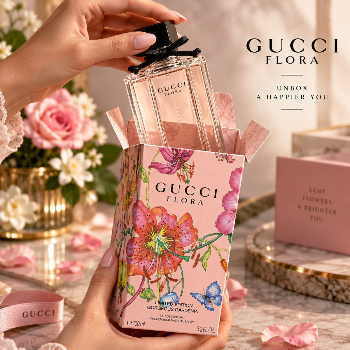 Gucci Flora Gorgeous Gardenia Eau de Parfum 100ml – Limited Edition