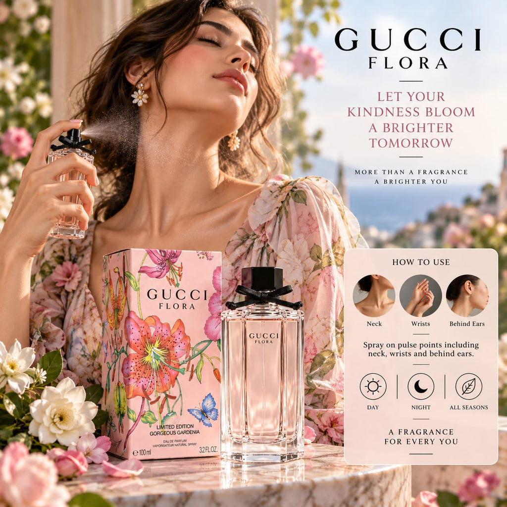 Gucci Flora Gorgeous Gardenia Eau de Parfum 100ml – Limited Edition