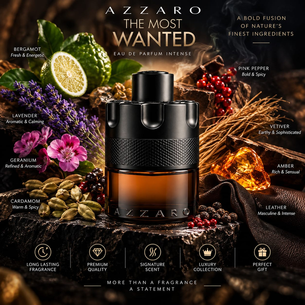Azzaro The Most Wanted Eau de Parfum Intense for Men 100ml