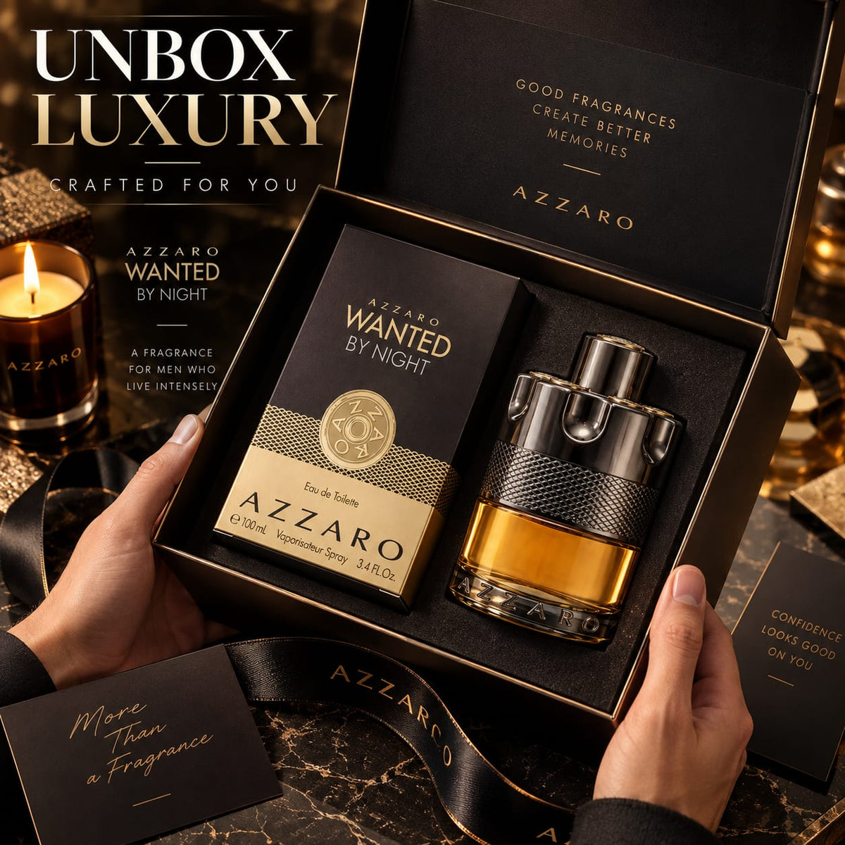 Azzaro Wanted By Night Eau de Toilette for Men 100ml